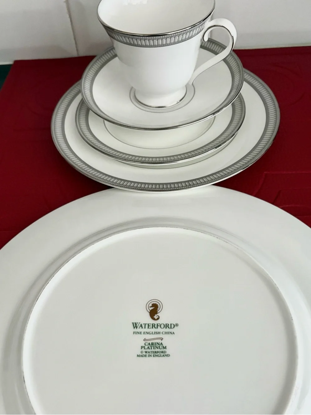 Classic Waterford Carina Platinum 5 piece place setting NEW !!